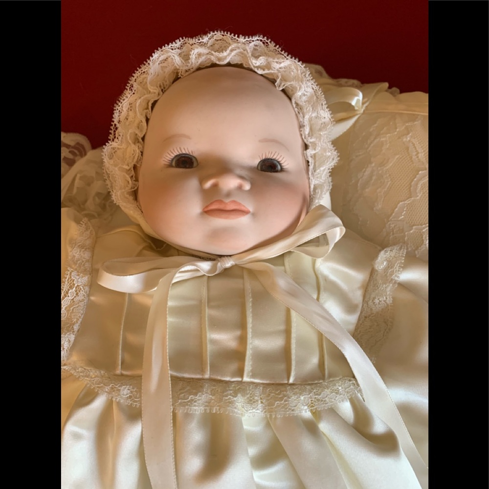 Vintage Handmade Porcelain Bye Lo Baby doll
